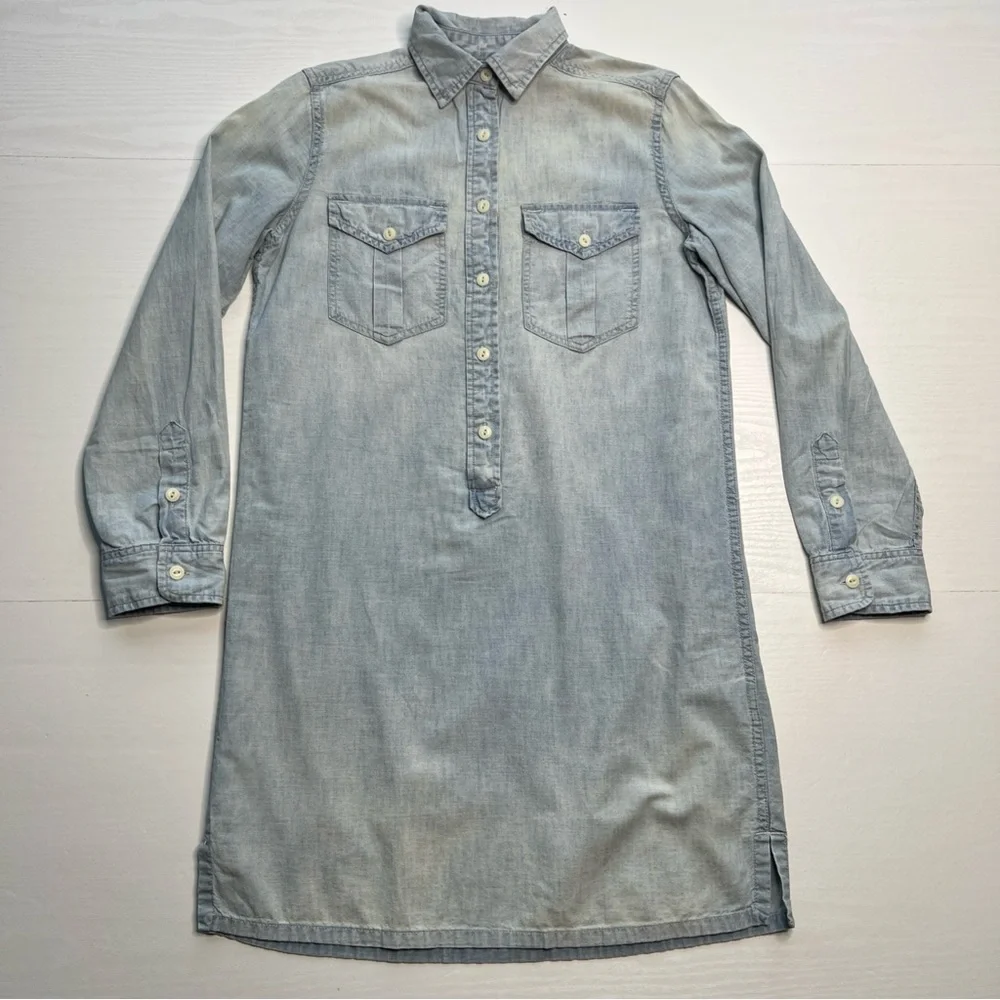 Denim Supply Denim‎ Pullover Shirtdress Dress Womens Small Long Sleeve Vintage